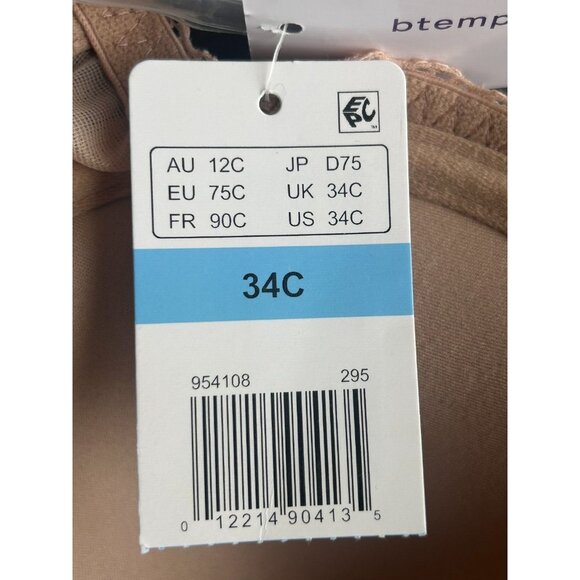 Wacoal b.tempt'd Faithfully Yours Strapless Bra Au Natural # 954108 - Size 34C - Picture 9 of 11